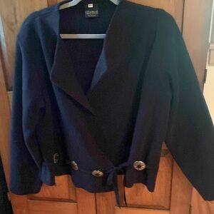 Black lightweight fleece jacket